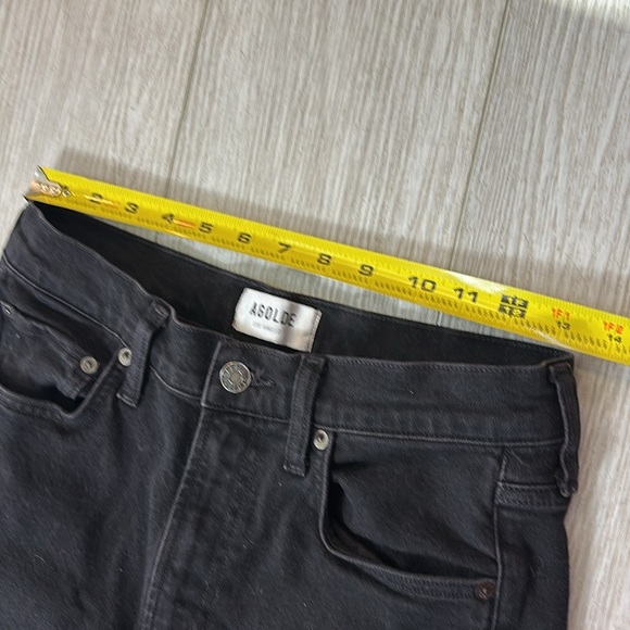 Agolde Merrel Black Straight Leg Jeans size 26 - Picture 10 of 16